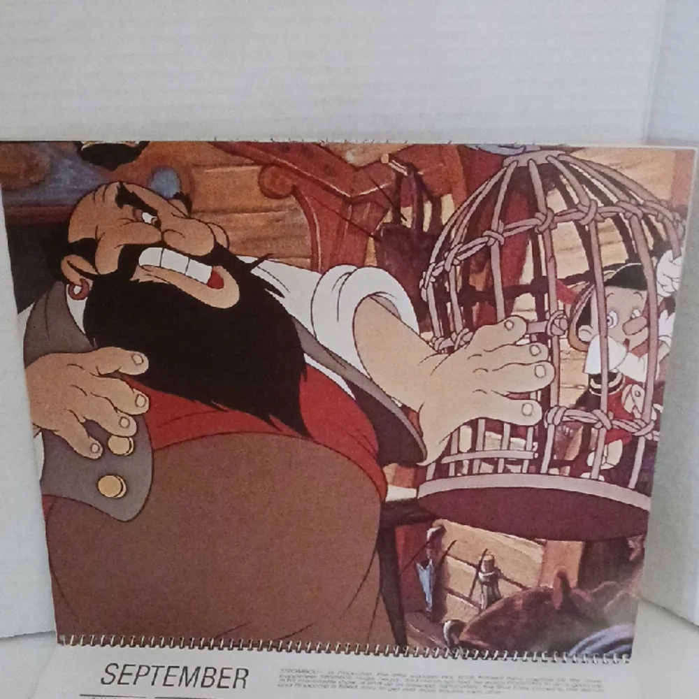 Disney Villains 1992 Calendar
